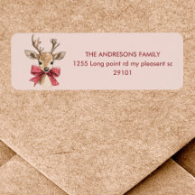 Veado bonito com Arco Vermelho | Natal Rosa