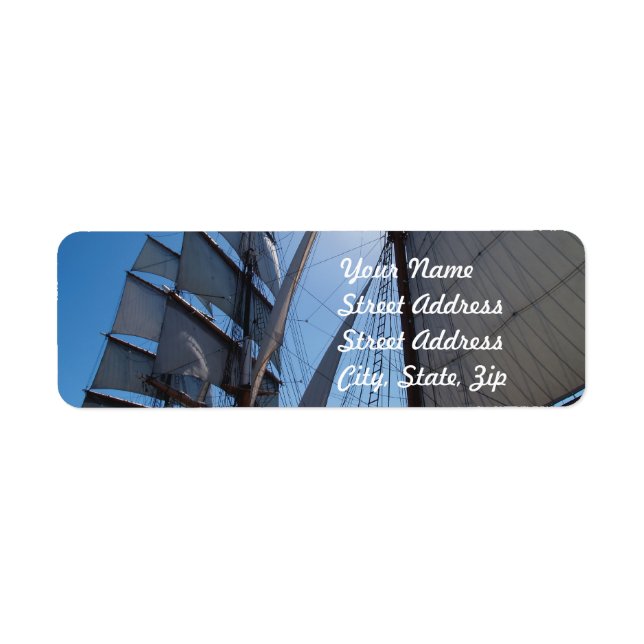 Etiqueta Velas Sunny Background Address Sticker (Frente)