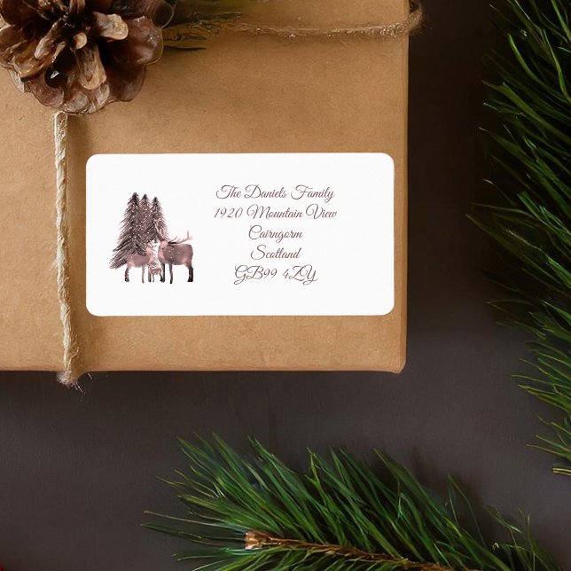 Etiqueta Velho Vermelho Natal (Criador carregado)