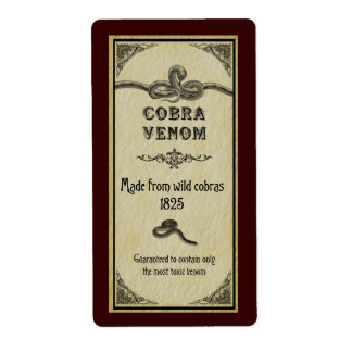 Etiqueta Venom cobra