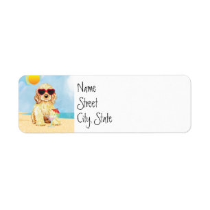 Etiqueta Verão cocker spaniel