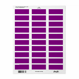 Etiqueta Verdadeiro Roxo