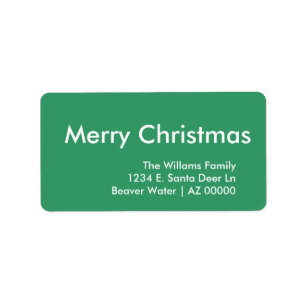 Etiqueta Verde de Natal Genérico