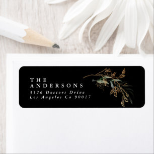 Etiqueta Verde-Dourado-preto-Premium, Eucalyptus Greenery