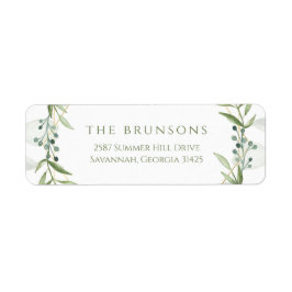 Etiqueta Verde Geométrico