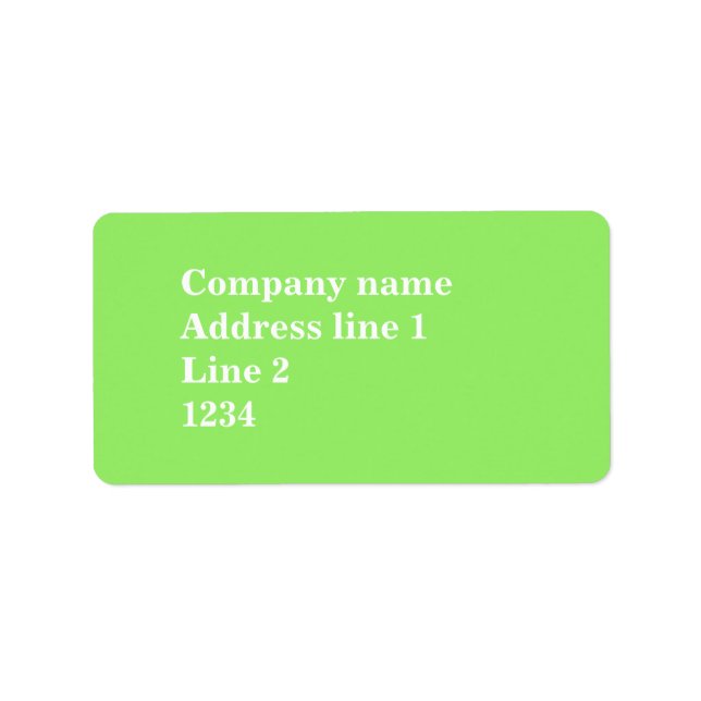 Etiqueta Verde Limão (Frente)