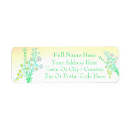 Etiqueta Verde Minúsculo E Amarelo