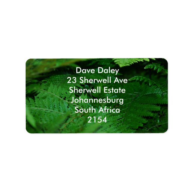 Etiqueta Verde para sempre (Frente)