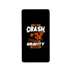 Etiqueta Verificações de Gravidade Aleatórias - Motocross &