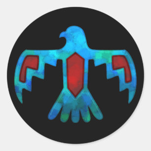 Etiqueta vermelha & azul de Thunderbird