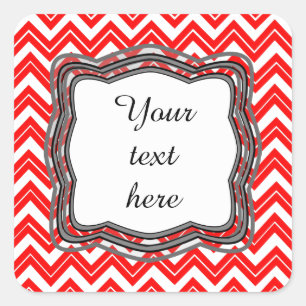 Etiqueta vermelha de Chevron