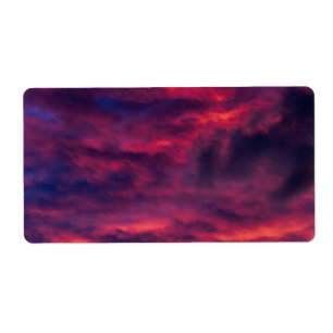 Etiqueta vermelho augural