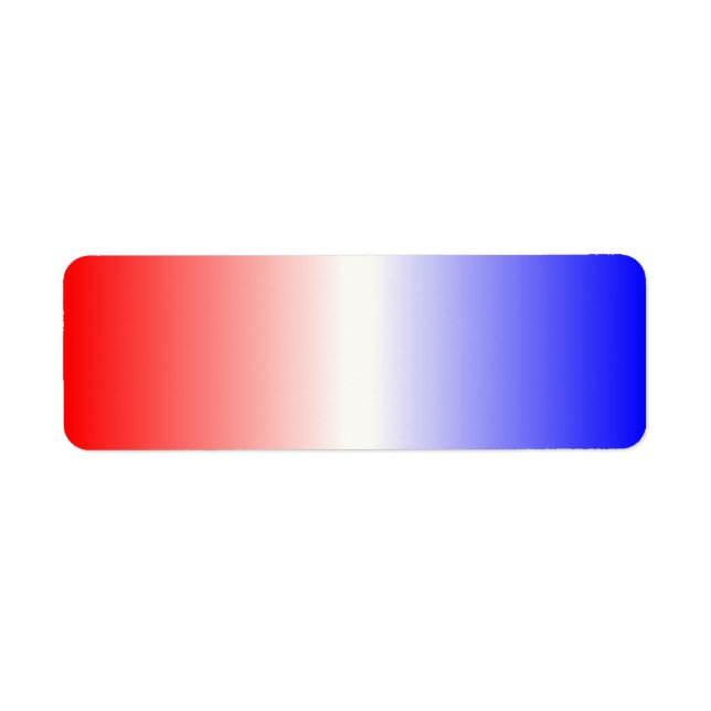 Etiqueta Vermelho Branco e Azul Ombre (Frente)