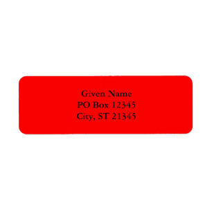 Etiqueta Vermelho FF0000