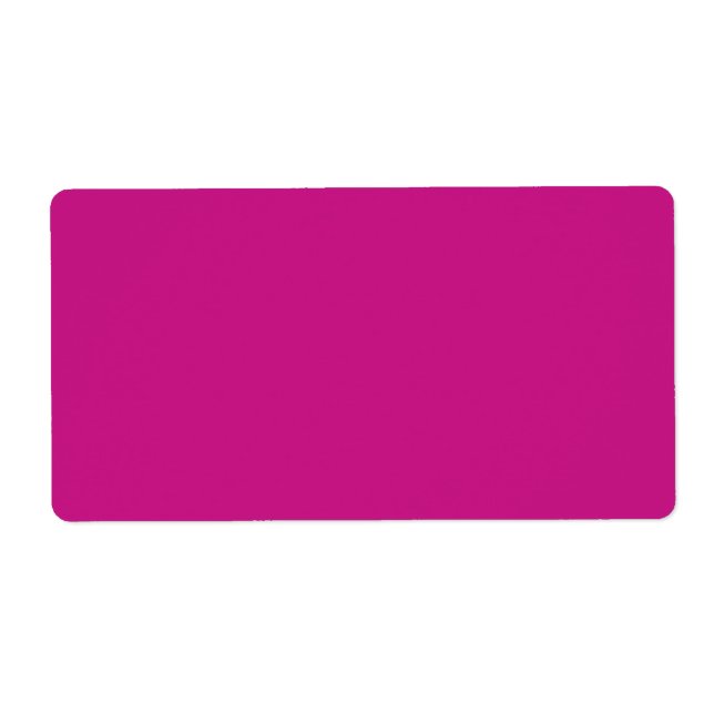Etiqueta vermelho violeta de cor média (Frente)