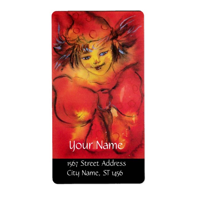 ETIQUETA VESTUÁRIO COM BORRACHA VERMELHA (Frente)