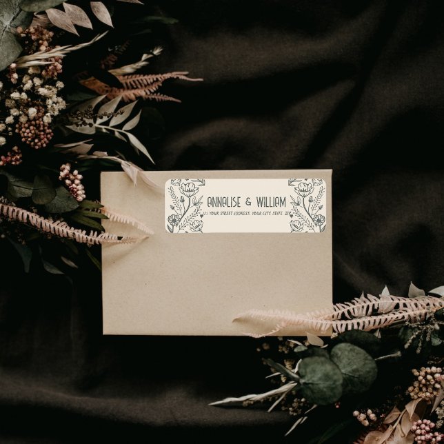 Etiqueta Vetor Floral (Criador carregado)