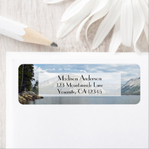 Etiqueta Viagem National Park Yosemite Return Address