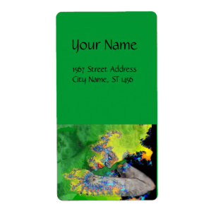 Etiqueta VIBRAÇÕES DE MATÉRIA VERDE amarelo-EMERALD