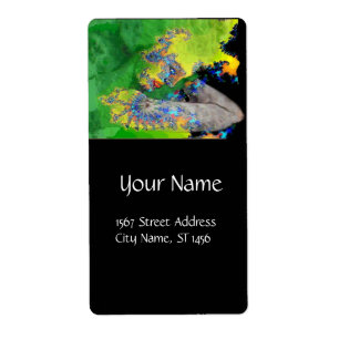 Etiqueta VIBRAÇÕES DE MATÉRIA VERDE - amarelo-EMERALD