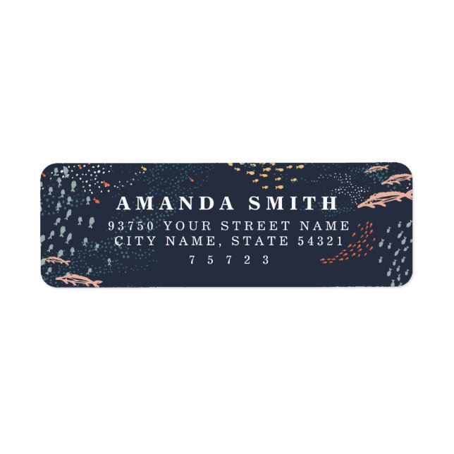 Etiqueta Vida marinha (Frente)