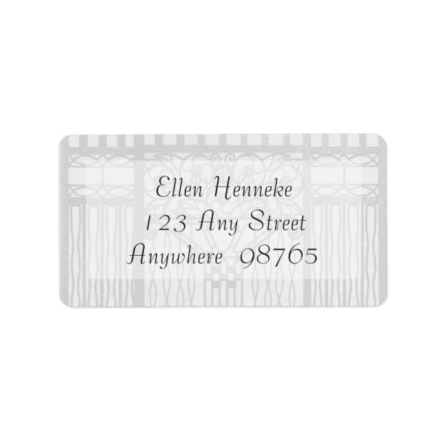 Etiqueta Vidro Clássico (Frente)