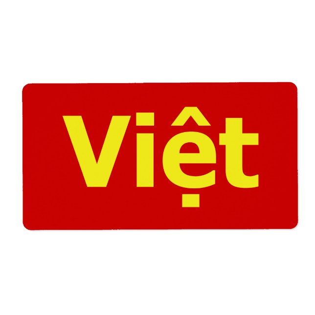 Etiqueta Viet (Frente)