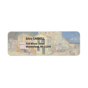 Etiqueta Vincent van Gogh - A Casa Amarela / A Rua