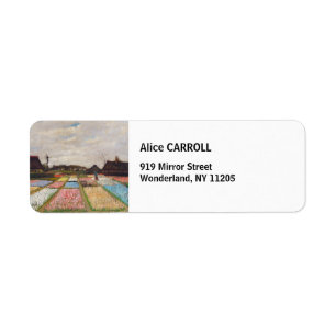 Etiqueta Vincent van Gogh - Flores na Holanda