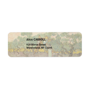 Etiqueta Vincent van Gogh - Mulheres Escolhendo Azeitonas