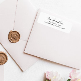 Etiqueta Vinheta de Endereços de Retorno de Feriado de Scri