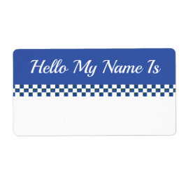 Etiqueta Vinheta de Nome Digitalizado Com na moda Race Them