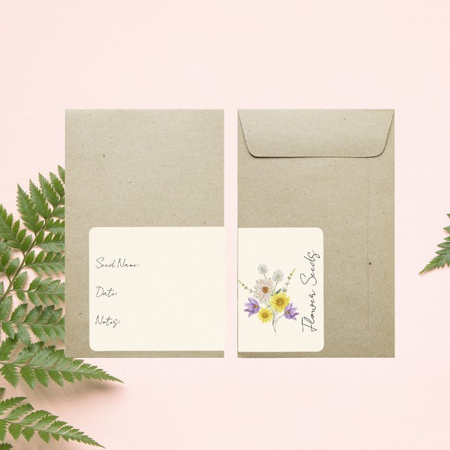 Etiqueta Vinheta para o pacote semente | Rótulo do Pacote d (Criador carregado)