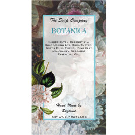 Etiqueta Vinheta/Rótulo de Embalagem do Produto Floral Soap