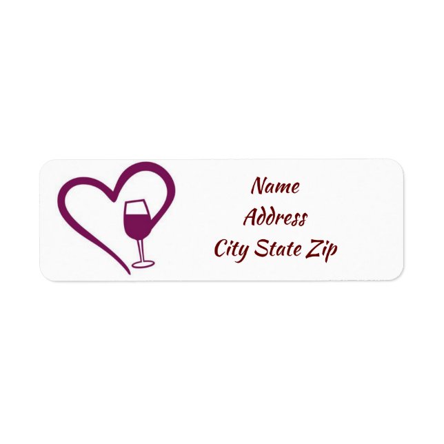 ETIQUETA **VINHO AMOR** (Frente)