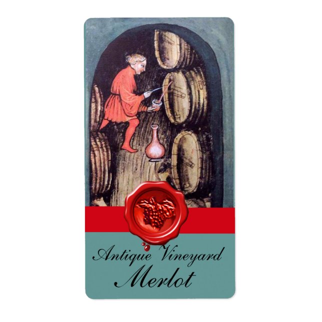 ETIQUETA VINHO ANTICO CELLAR DE UVAS VERMELHAS DE UVAS SEAL (Frente)