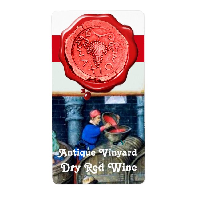 ETIQUETA VINHO DE UVAS VINHA VERMELHA VARRANHA-VINHA-VINHA- (Frente)