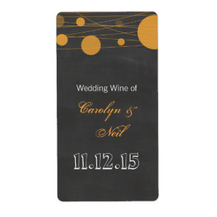 Etiqueta Vinho do casamento da lanterna do quadro do