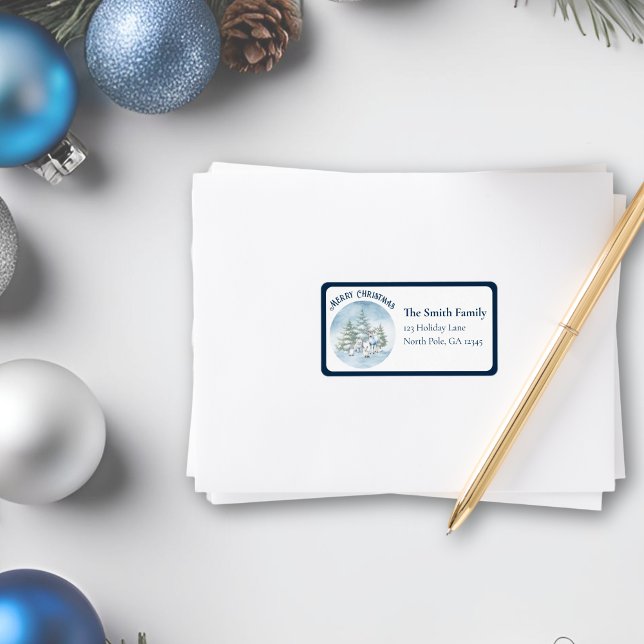 Etiqueta Vinhos-de-Cerrado (blue border woodland animal label
)