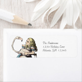 Etiqueta Vintage Alice No País Das Maravilhas