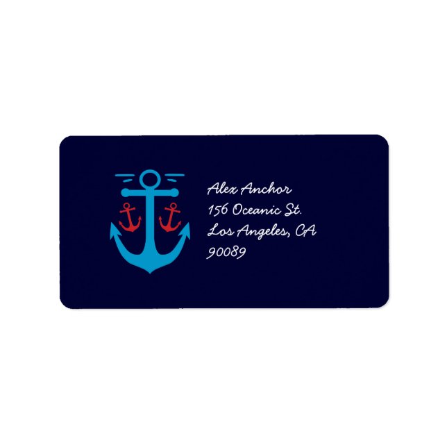 Etiqueta Vintage Anchor (Frente)
