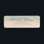 Etiqueta Vintage Beach Front Hawaii Endereço de Devolução d<br><div class="desc">Vintage Beach Front Hawaii Weding Return Address label</div>