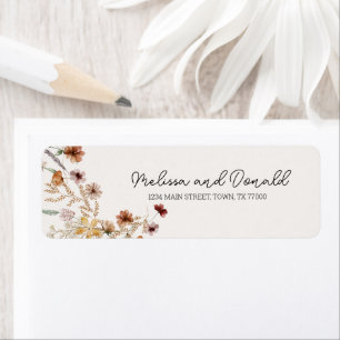 Etiqueta Vintage Botanical Tiny Floral