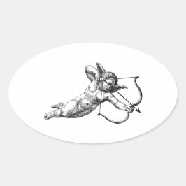 Etiqueta Vintage Cherub Cupid Love Sticker