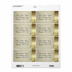 Etiqueta Vintage Classy Dourado Heart