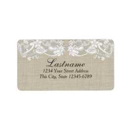 Etiqueta Vintage Country Floral Lace