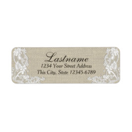 Etiqueta Vintage Country Floral Lace