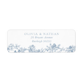 Etiqueta Vintage Elegance: Clássico Endereço de Devolução d