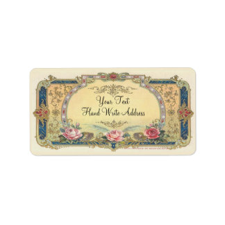 Etiqueta Vintage Elegant French Country Address Labs