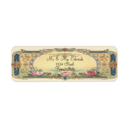 Etiqueta Vintage Elegant French Country Return Address